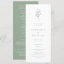 Search for floral programs wedding stationery Botanical