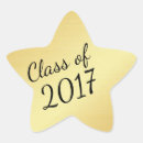 Search for graduation star stickers Gold