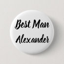 Search for best man badges Black and white