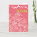 Search for female birthday cards Pink