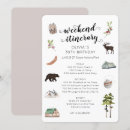 Search for weekend in the woods invitations Itinerary