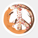 Search for peace animals stickers Fox