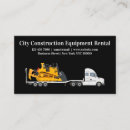 Search for equipment rental business cards Machinery