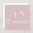 Search for pop the champagne bridal shower invitations Modern