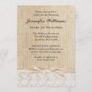 Search for burlap lace bridal shower invitations Chic