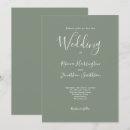 Search for moss green wedding invitations Typography