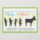 Search for donkey birthday invitations Blue