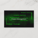 Search for project manager business cards Consultant
