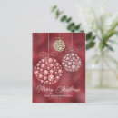 Search for red ornament postcards Glitter