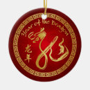 Search for year of the dragon christmas tree decorations Red