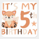 Search for 5th birthday stickers 5 year old