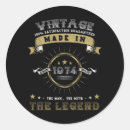 Search for made in 1974 stickers Birthday