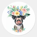 Search for mini pigs stickers Floral