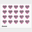 Search for leopard print heart stickers Pink
