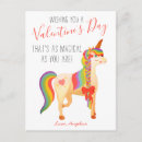 Search for love unicorn postcards Colourful