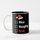 Search for funny naughty nice mugs Xmas