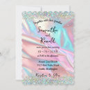 Search for iridescent wedding invitations Holographic
