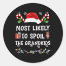Search for grandkids stickers Santa