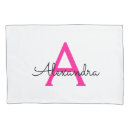 Search for pink and white pillowcases Modern