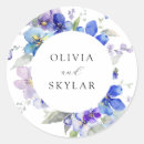 Search for purple and blue wedding stickers Navy
