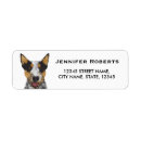 Search for australian cattle dog return address labels Aussie