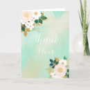 Search for mint green thank you cards Flowers