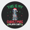 Search for pointer dog stickers Merry christmas