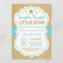 Search for twinkle twinkle baby shower invitations Gold glitter