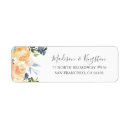 Search for peach flowers return address labels Elegant