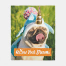 Search for funny pug blankets Cute