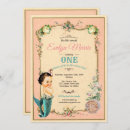 Search for vintage mermaid invitations Pink