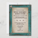 Search for western turquoise invitations Vintage
