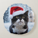 Search for black cat christmas cushions Funny