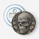 Search for sugar skull bottle openers Gothic floral