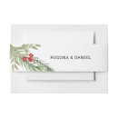 Search for christmas invitation belly bands Watercolor