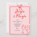 Search for whimsical christmas invitations Red