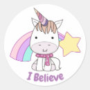 Search for colourful unicorn stickers Illustration