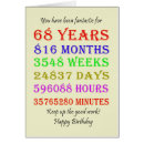 Search for 68 years cards 68th