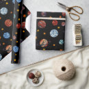 Search for outer space wrapping paper stars