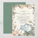 Search for twin elephant baby shower invitations Safari