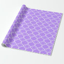 Search for quatrefoil wrapping paper Purple