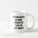 Search for last minute mugs Procrastinate
