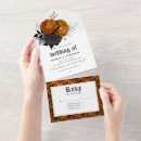 Search for orange and black wedding invitations Chic