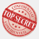 Search for top secret confidential stickers Black