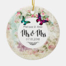 Search for magenta christmas tree decorations Butterflies