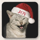 Search for funny cat coasters Xmas