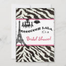Search for zebra bridal shower invitations Leopard