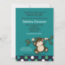 Search for blue monkey invitations Shower
