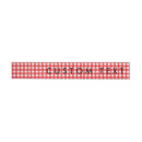 Search for red white check return address labels Gingham