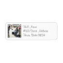 Search for siberian husky dog return address labels Canine